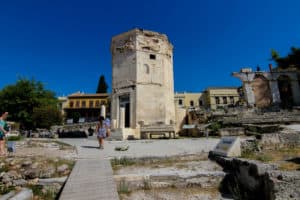 The Roman Agora is one of the ruins in Athens