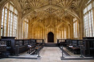 Harry Potter in Oxford in the Divinity School