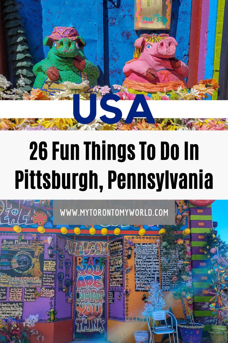 A list of 26 great things to do in Pittsburgh, Pennsylvania, USA. It's sorted into a 3-day itinerary which makes for a perfect weekend in Pittsburgh. 